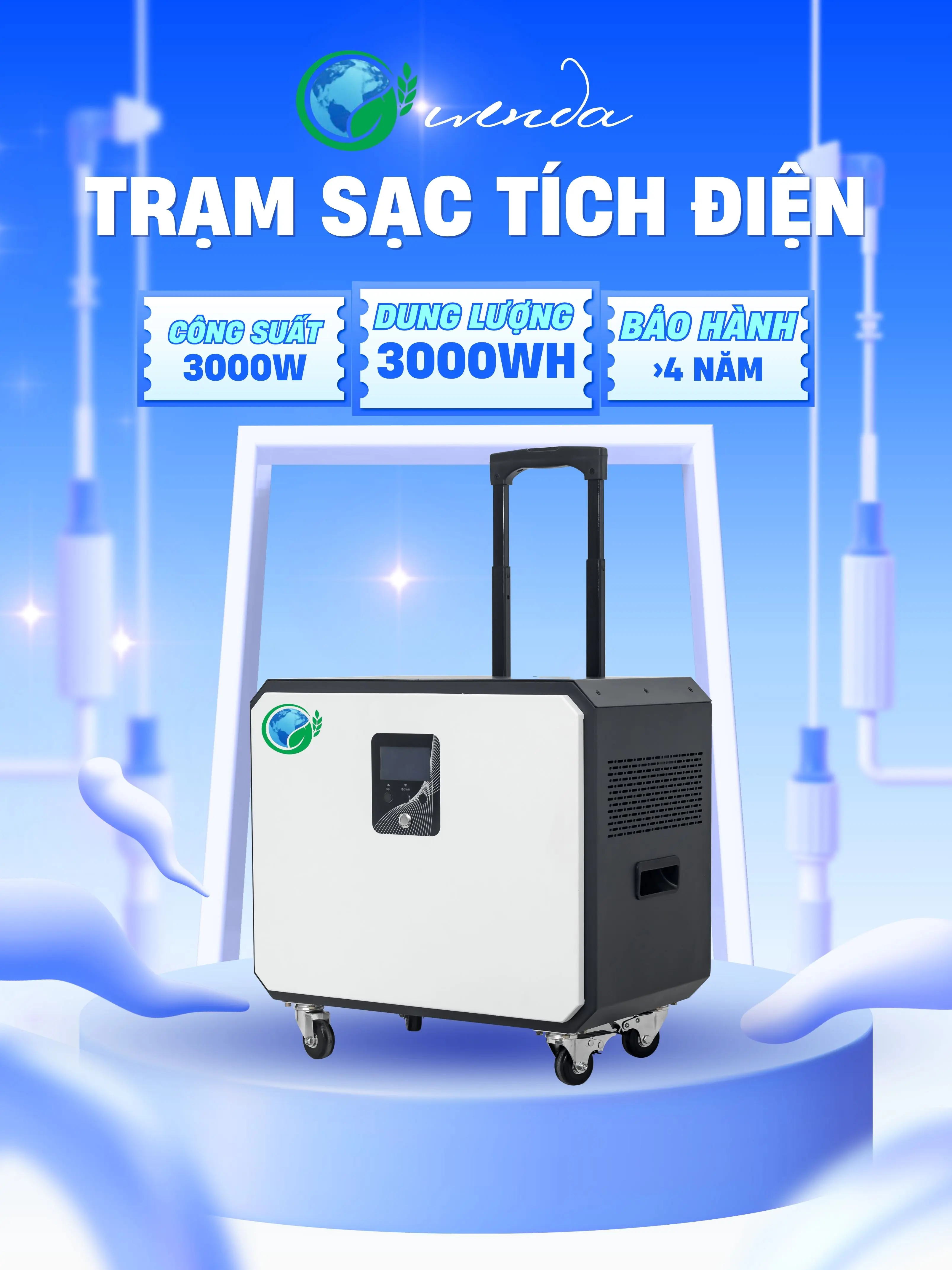 Trạm sạc tích điện 3000W