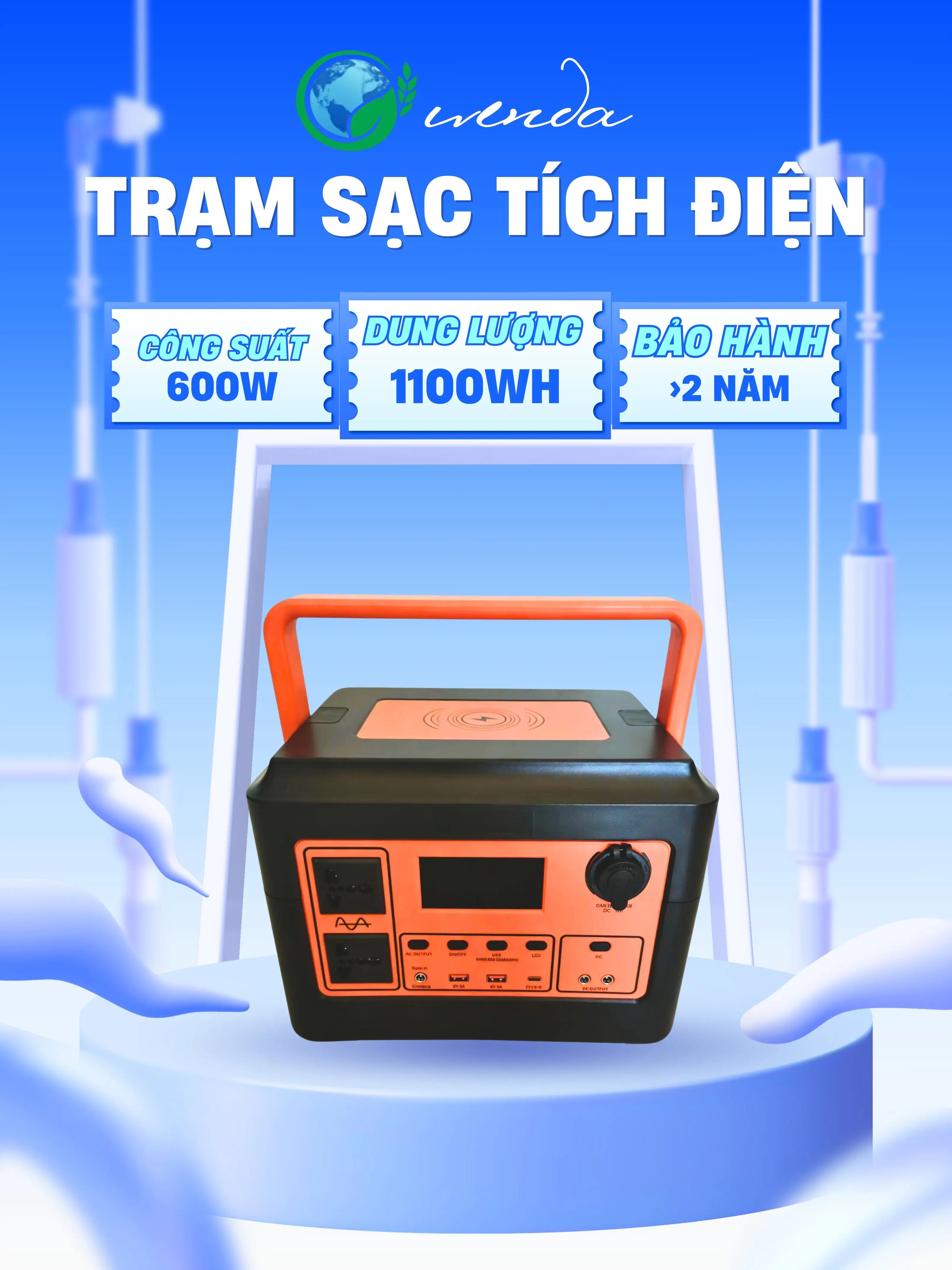 Trạm sạc tích điện 600W