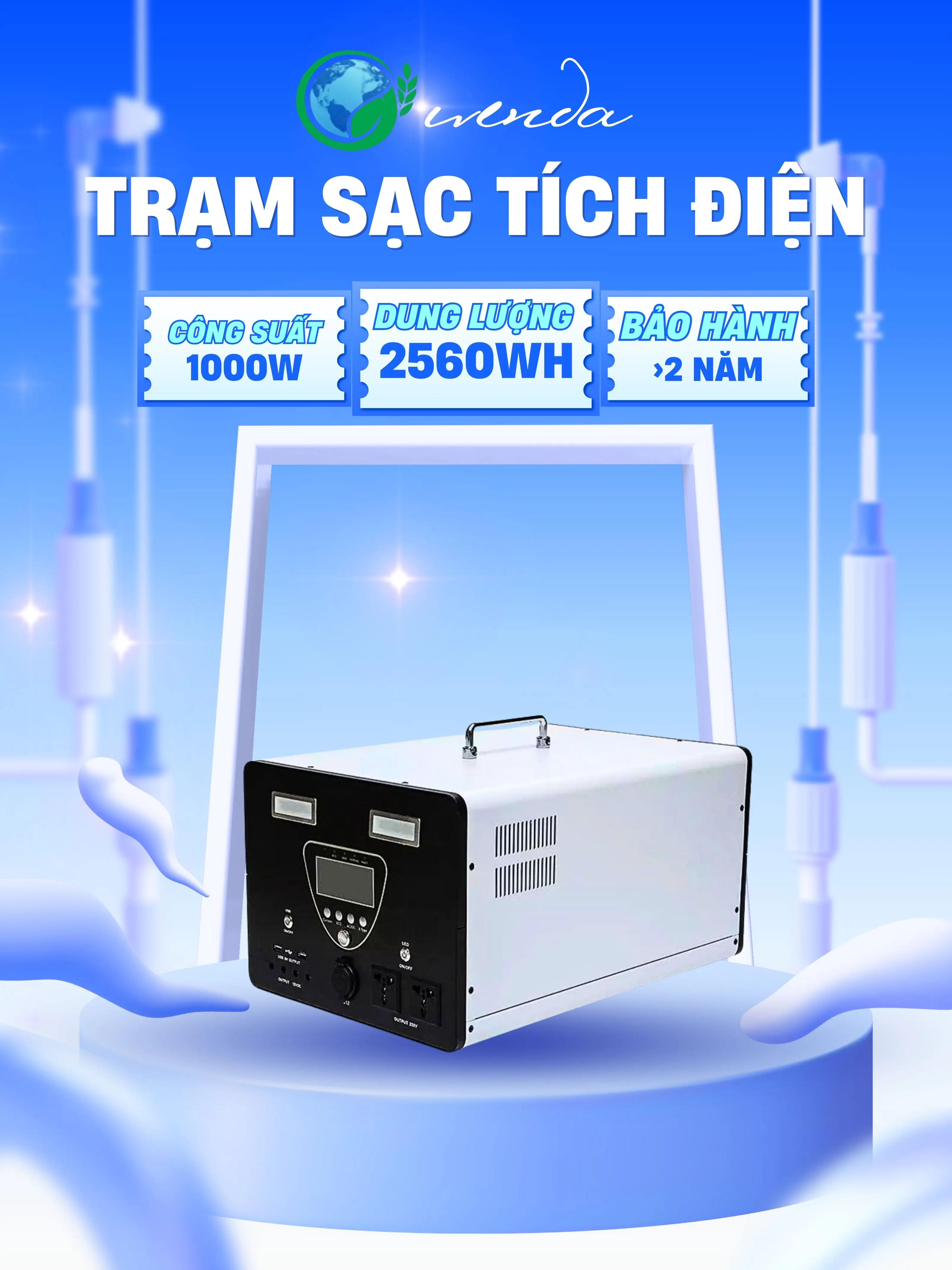 Trạm sạc tích điện 1000W