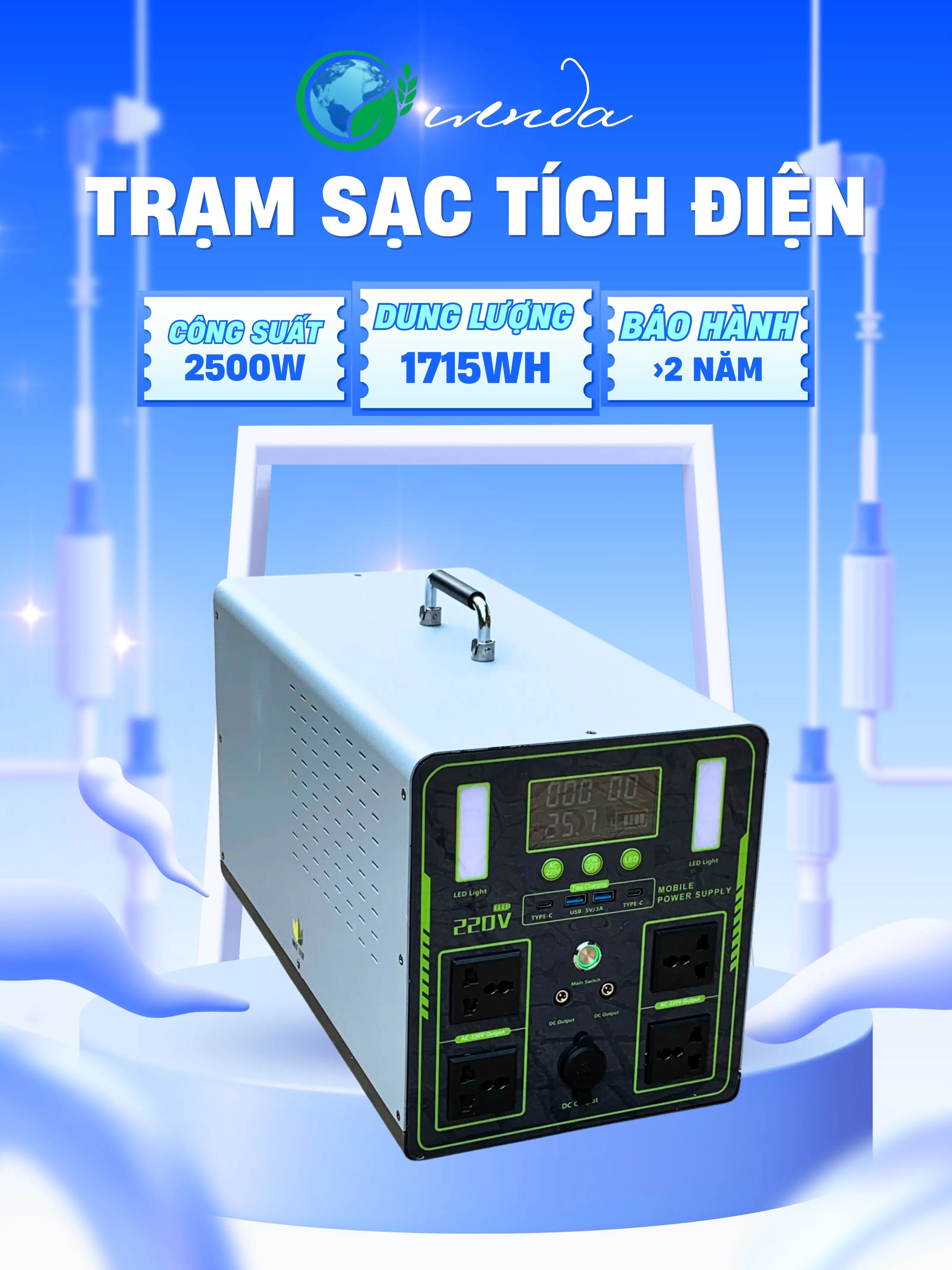 trạm sạc tích điện dự phòng